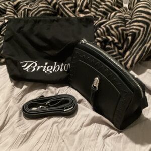 Brighton Georgette Small Organizer Black Crossbody Bag NWOT